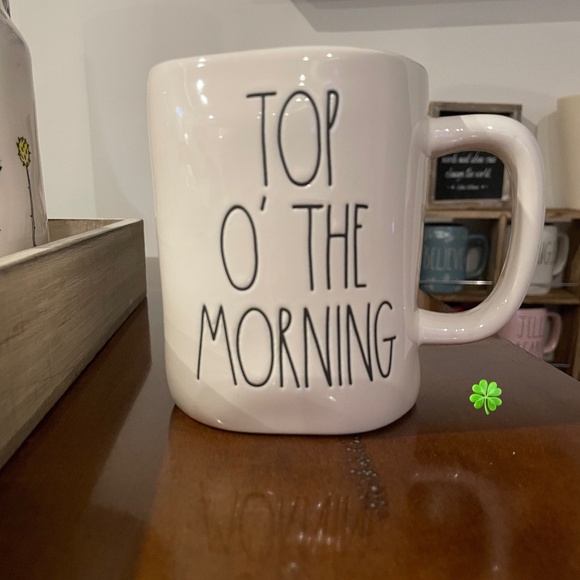 Rae Dunn  TOP O’ THE MORNING mug   St Paddy’s Day 🍀 - Picture 1 of 3